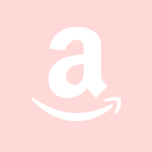 Aesthetic Amazon Logo Pink